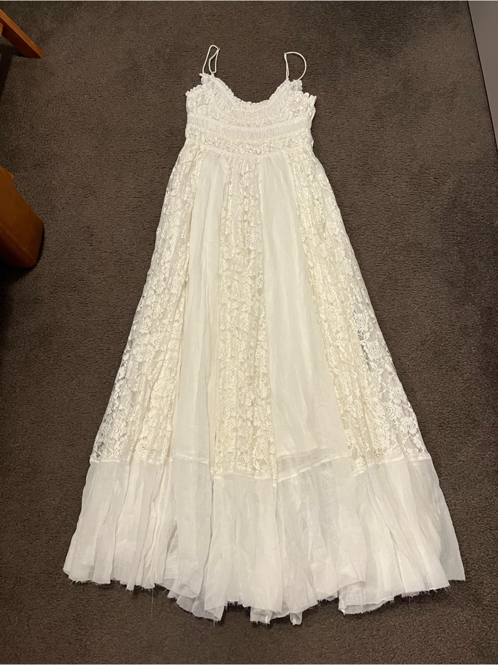 Free People Ciella Floral Lace Milkmaid Maxi Dress - Picture 6 of 12